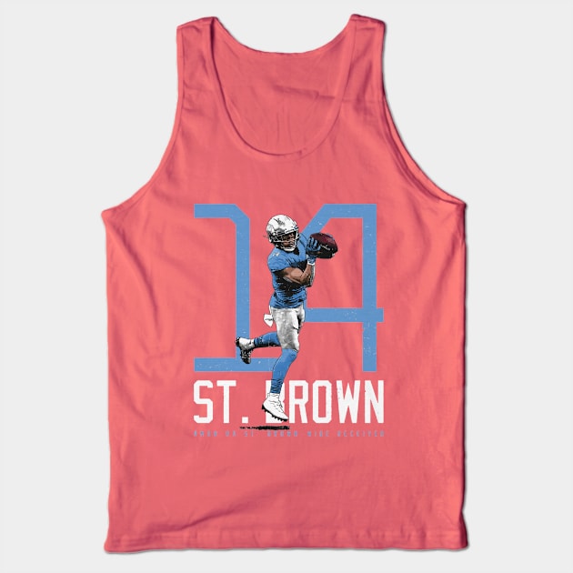 Amon-Ra St. Brown Detroit Bold Number Tank Top by Chunta_Design
